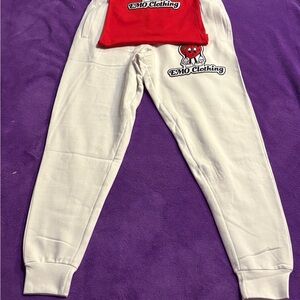 White Kids Sweatpants